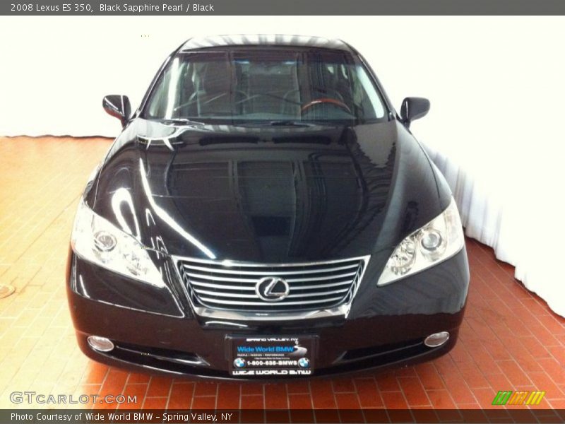Black Sapphire Pearl / Black 2008 Lexus ES 350
