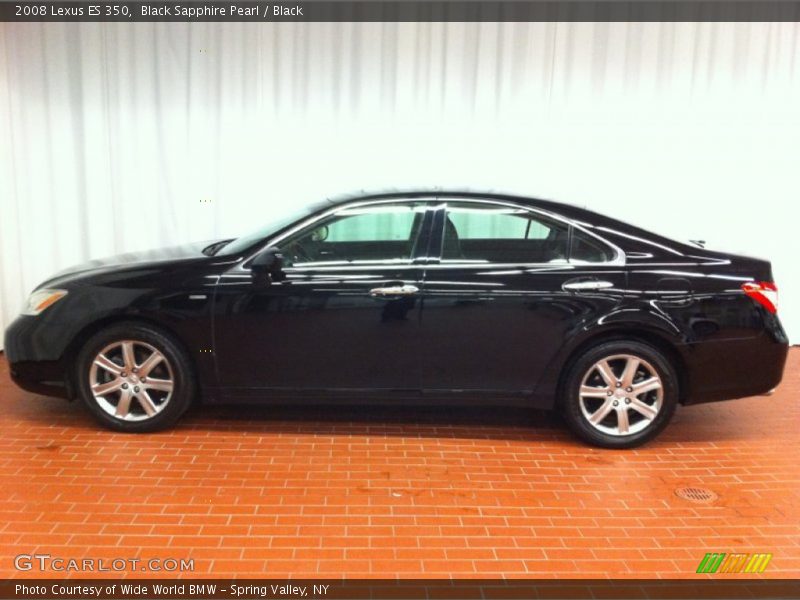 Black Sapphire Pearl / Black 2008 Lexus ES 350