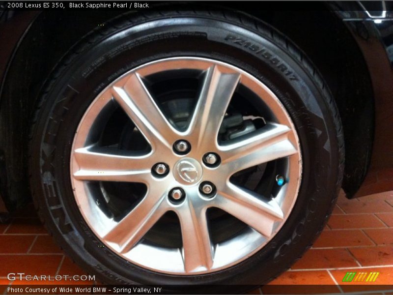 Black Sapphire Pearl / Black 2008 Lexus ES 350