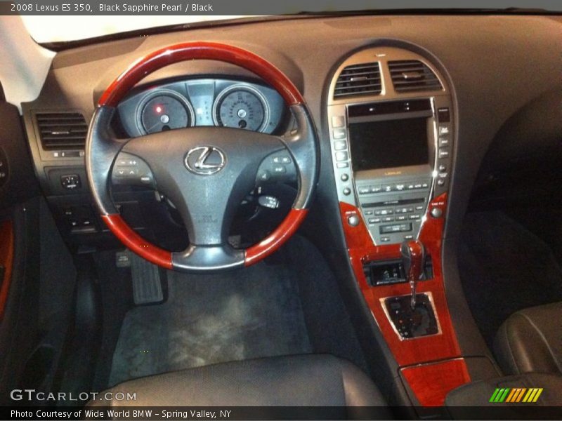 Black Sapphire Pearl / Black 2008 Lexus ES 350