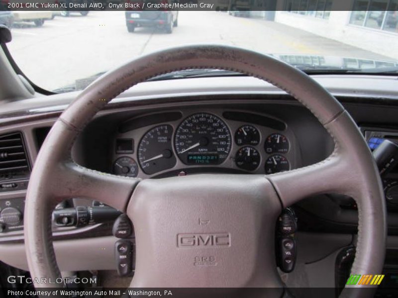 Onyx Black / Graphite/Medium Gray 2001 GMC Yukon XL Denali AWD
