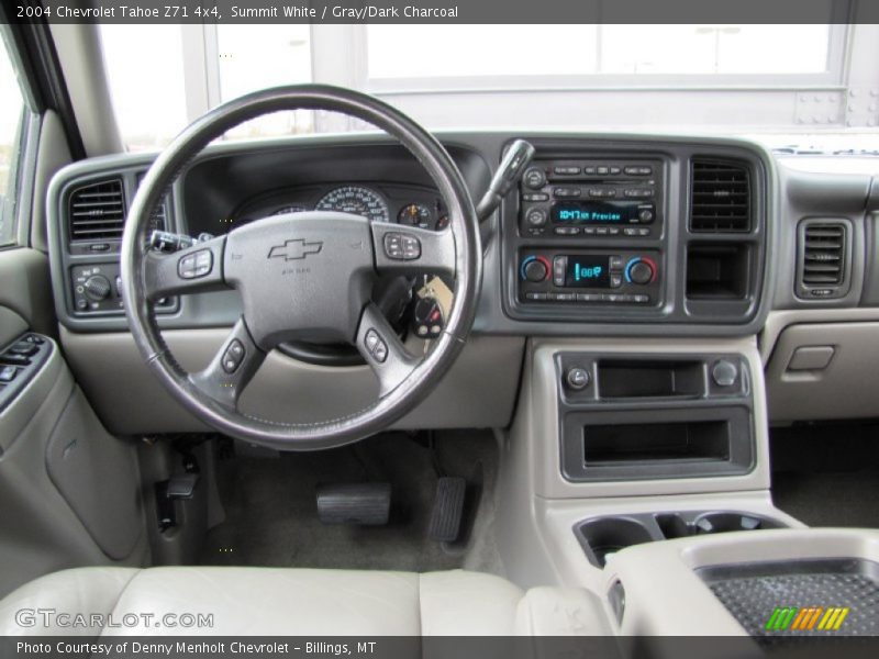Summit White / Gray/Dark Charcoal 2004 Chevrolet Tahoe Z71 4x4