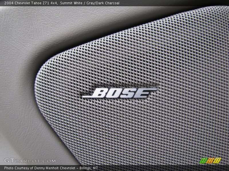 Summit White / Gray/Dark Charcoal 2004 Chevrolet Tahoe Z71 4x4