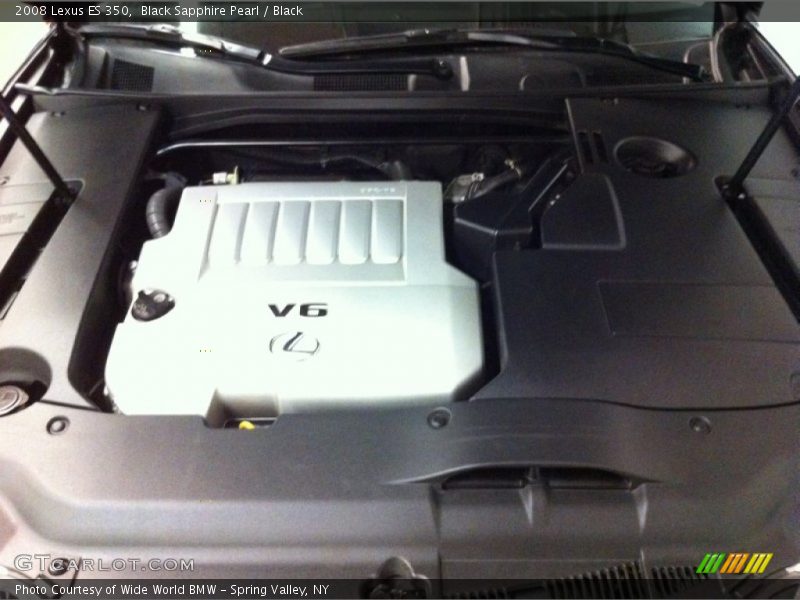 Black Sapphire Pearl / Black 2008 Lexus ES 350