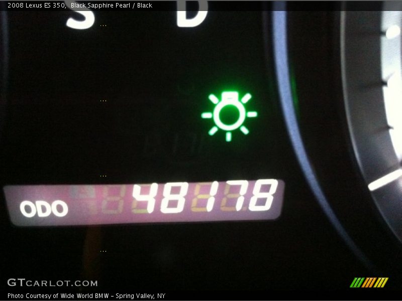 Black Sapphire Pearl / Black 2008 Lexus ES 350