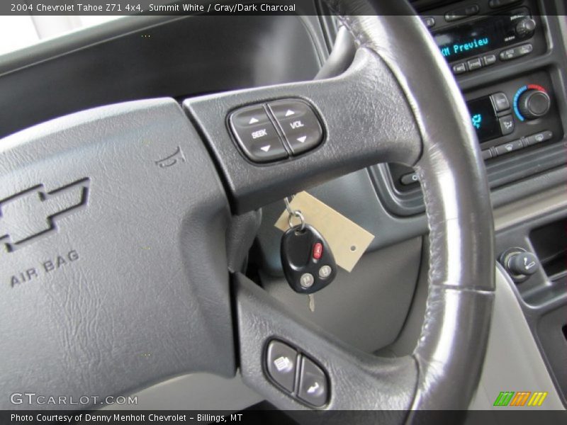 Summit White / Gray/Dark Charcoal 2004 Chevrolet Tahoe Z71 4x4