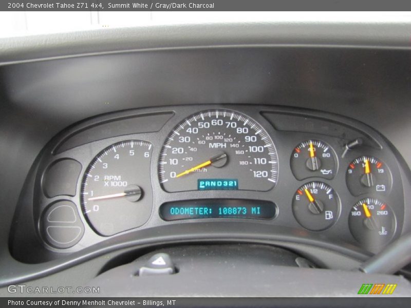 Summit White / Gray/Dark Charcoal 2004 Chevrolet Tahoe Z71 4x4