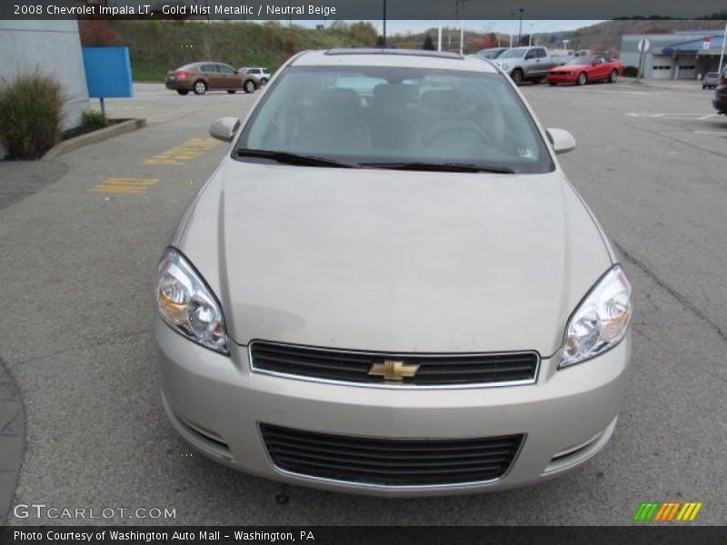 Gold Mist Metallic / Neutral Beige 2008 Chevrolet Impala LT