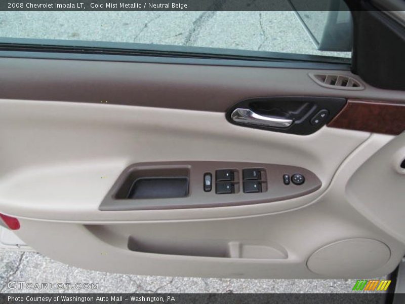 Gold Mist Metallic / Neutral Beige 2008 Chevrolet Impala LT