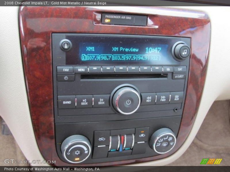 Gold Mist Metallic / Neutral Beige 2008 Chevrolet Impala LT