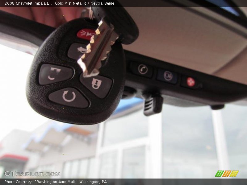 Gold Mist Metallic / Neutral Beige 2008 Chevrolet Impala LT