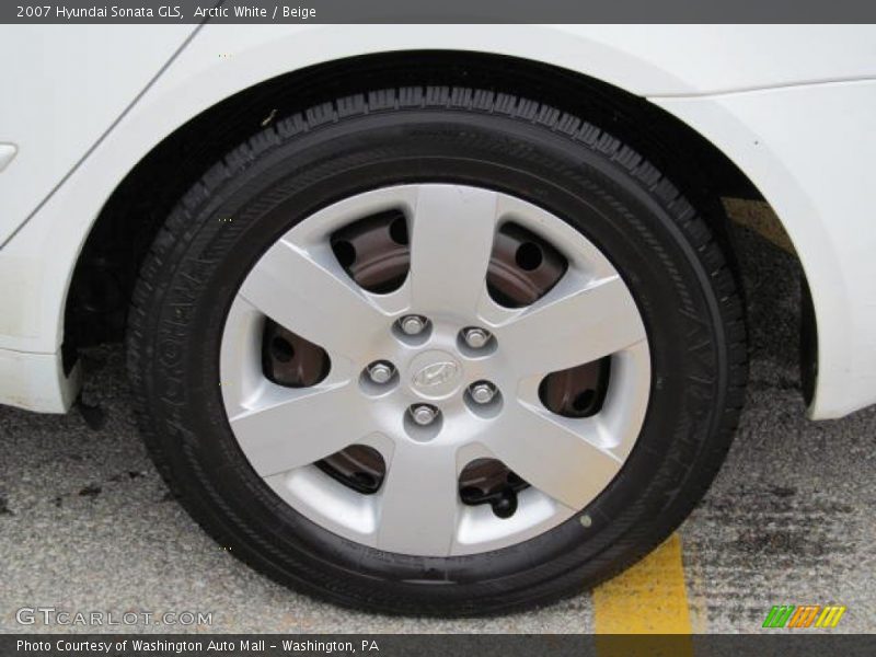 Arctic White / Beige 2007 Hyundai Sonata GLS