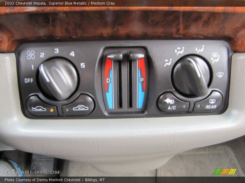 Controls of 2003 Impala 