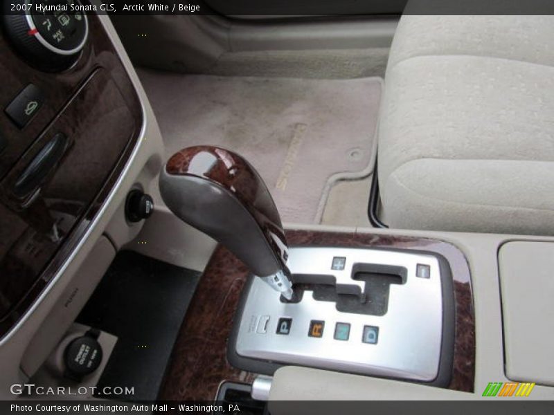 Arctic White / Beige 2007 Hyundai Sonata GLS