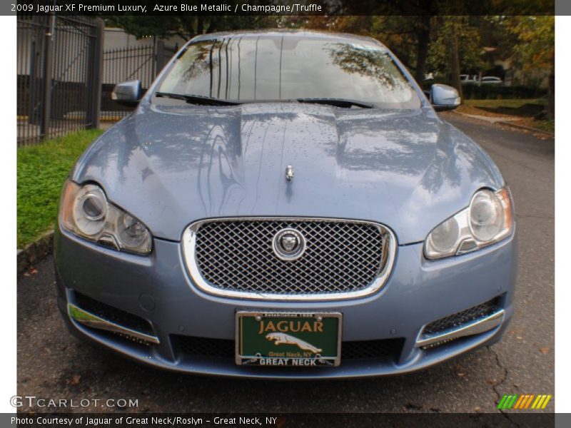 Azure Blue Metallic / Champagne/Truffle 2009 Jaguar XF Premium Luxury