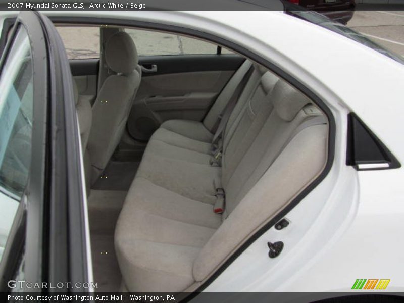 Arctic White / Beige 2007 Hyundai Sonata GLS