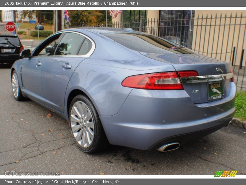 Azure Blue Metallic / Champagne/Truffle 2009 Jaguar XF Premium Luxury