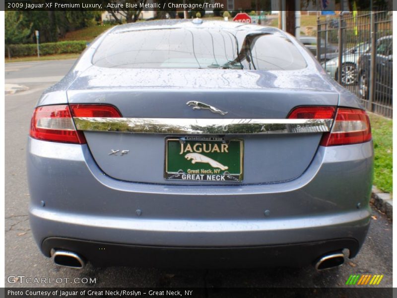 Azure Blue Metallic / Champagne/Truffle 2009 Jaguar XF Premium Luxury