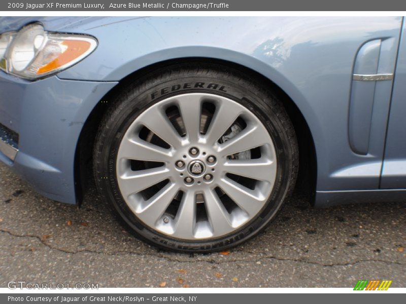 Azure Blue Metallic / Champagne/Truffle 2009 Jaguar XF Premium Luxury