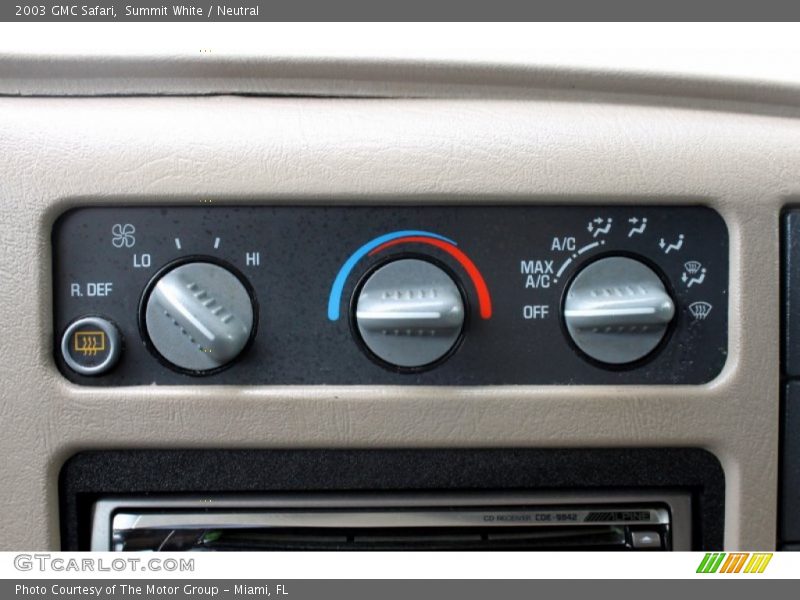 Controls of 2003 Safari 