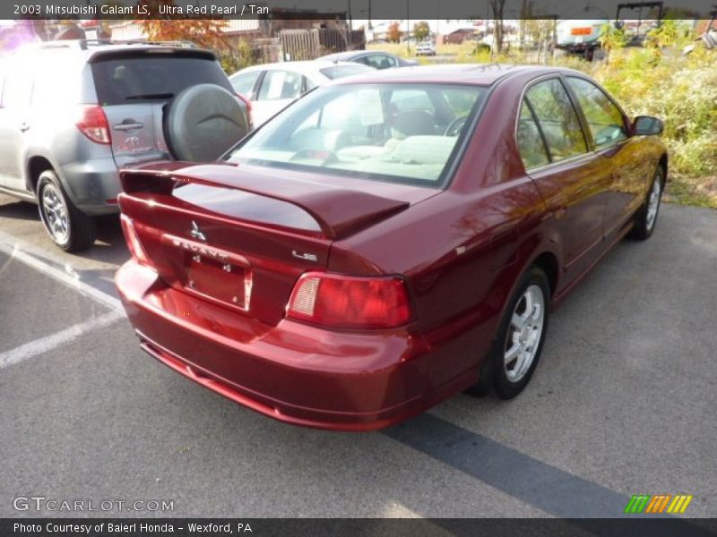 Ultra Red Pearl / Tan 2003 Mitsubishi Galant LS