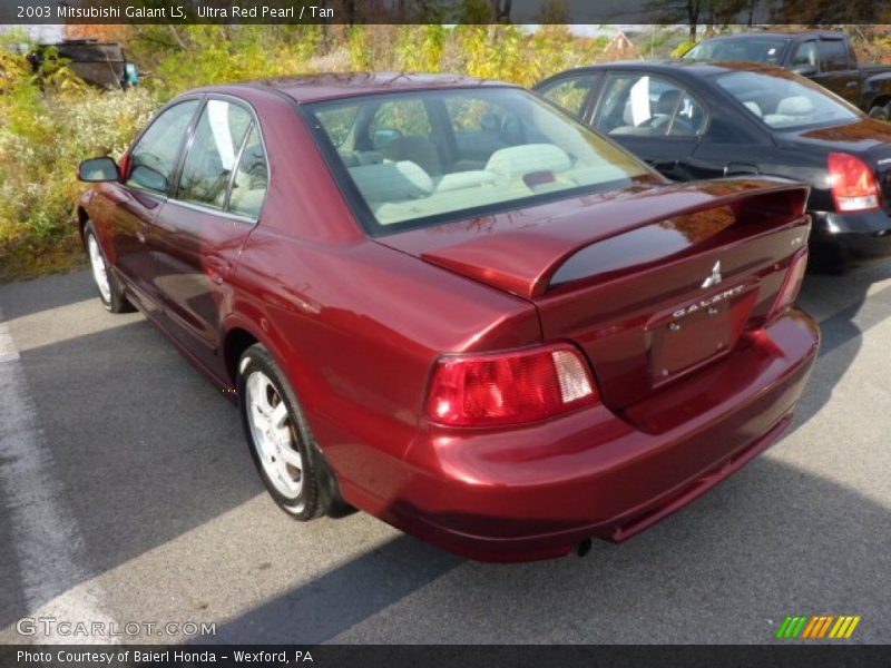 Ultra Red Pearl / Tan 2003 Mitsubishi Galant LS