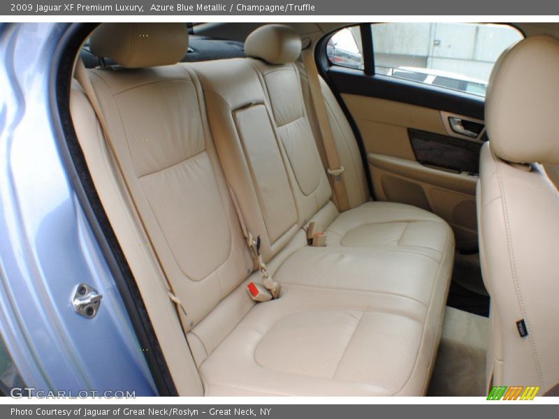 Azure Blue Metallic / Champagne/Truffle 2009 Jaguar XF Premium Luxury