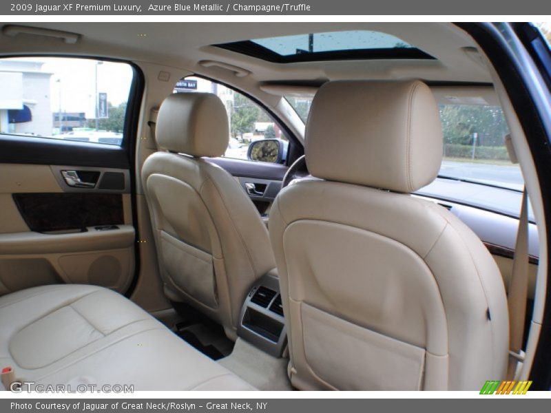 Azure Blue Metallic / Champagne/Truffle 2009 Jaguar XF Premium Luxury