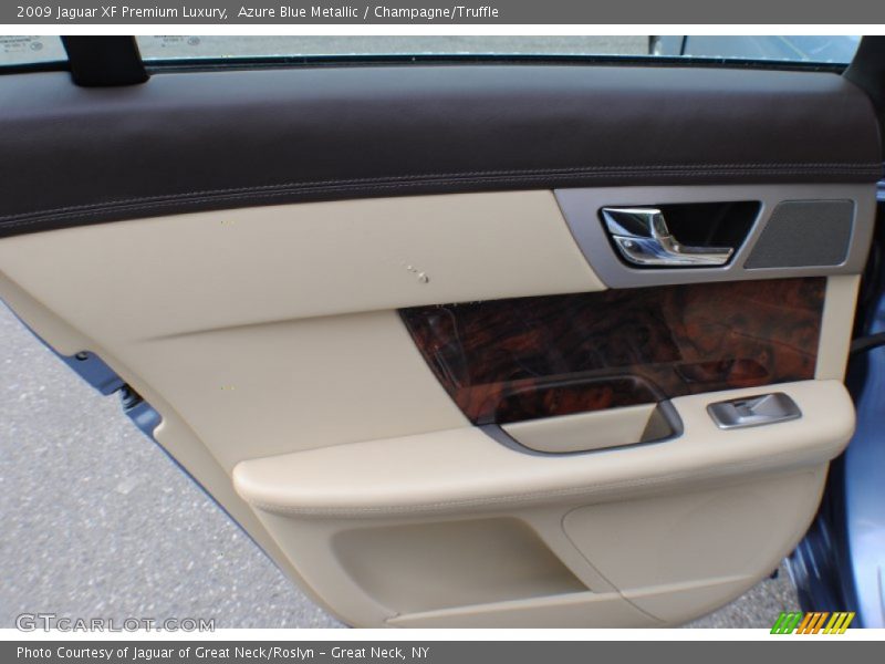 Azure Blue Metallic / Champagne/Truffle 2009 Jaguar XF Premium Luxury