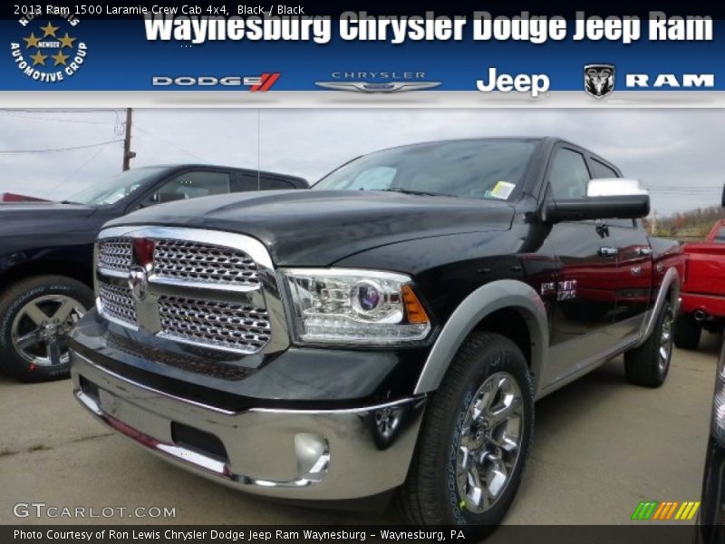 Black / Black 2013 Ram 1500 Laramie Crew Cab 4x4