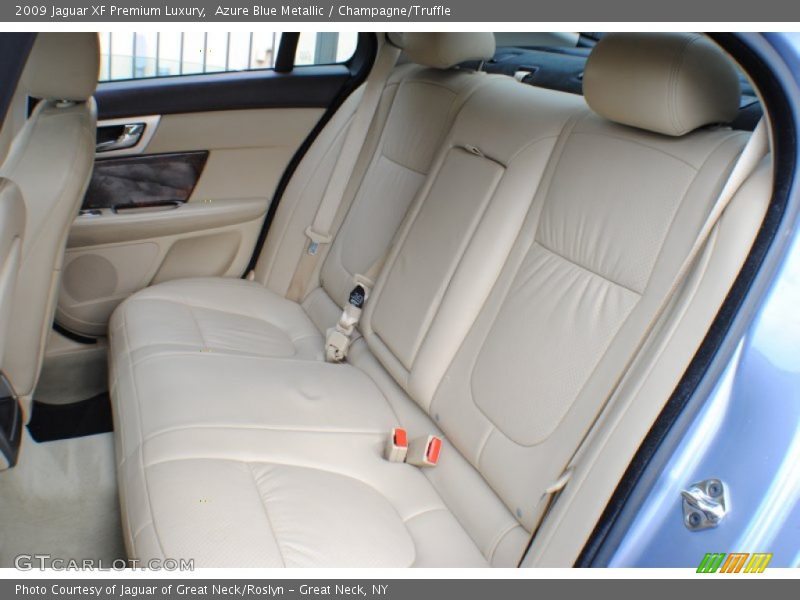 Azure Blue Metallic / Champagne/Truffle 2009 Jaguar XF Premium Luxury