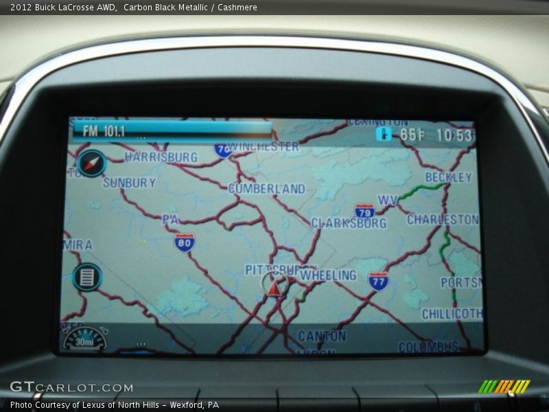 Navigation of 2012 LaCrosse AWD