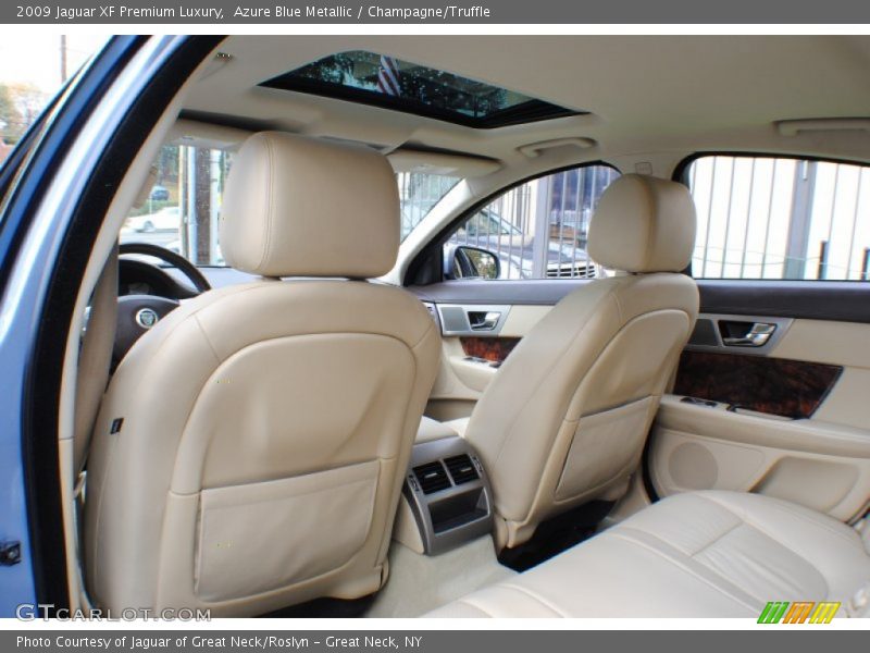Azure Blue Metallic / Champagne/Truffle 2009 Jaguar XF Premium Luxury