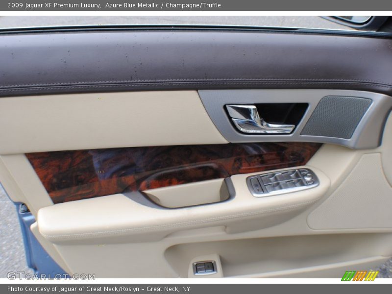 Azure Blue Metallic / Champagne/Truffle 2009 Jaguar XF Premium Luxury