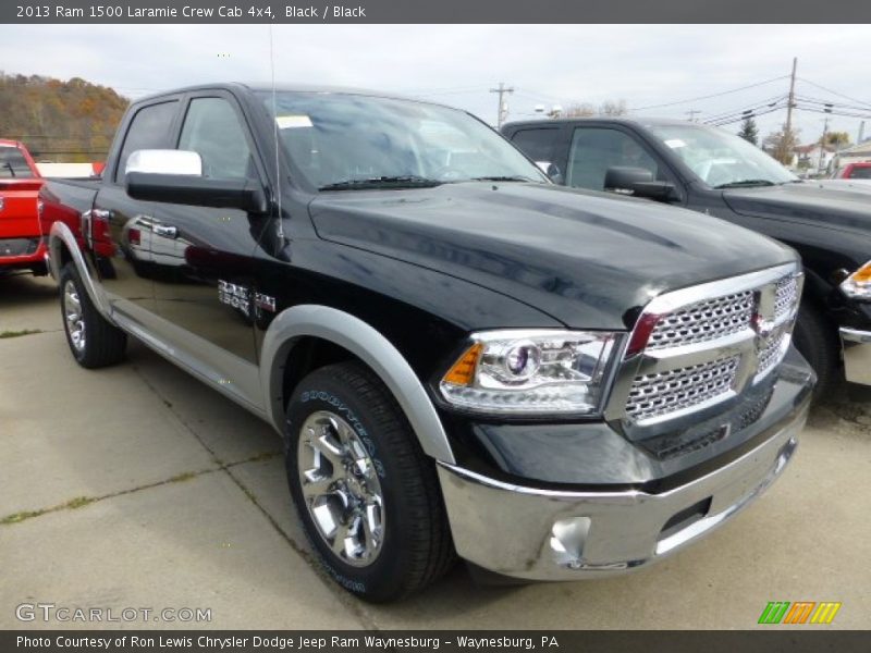 Black / Black 2013 Ram 1500 Laramie Crew Cab 4x4