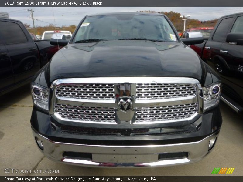Black / Black 2013 Ram 1500 Laramie Crew Cab 4x4