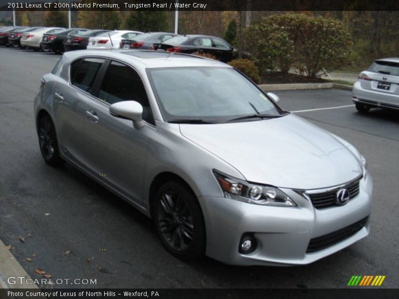 Tungsten Pearl / Water Gray 2011 Lexus CT 200h Hybrid Premium