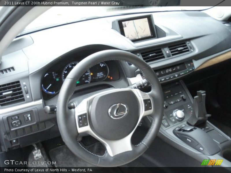 Tungsten Pearl / Water Gray 2011 Lexus CT 200h Hybrid Premium