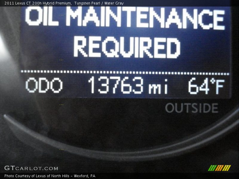 Tungsten Pearl / Water Gray 2011 Lexus CT 200h Hybrid Premium