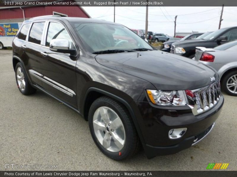Rugged Brown Pearl / New Saddle/Black 2013 Jeep Grand Cherokee Overland Summit 4x4
