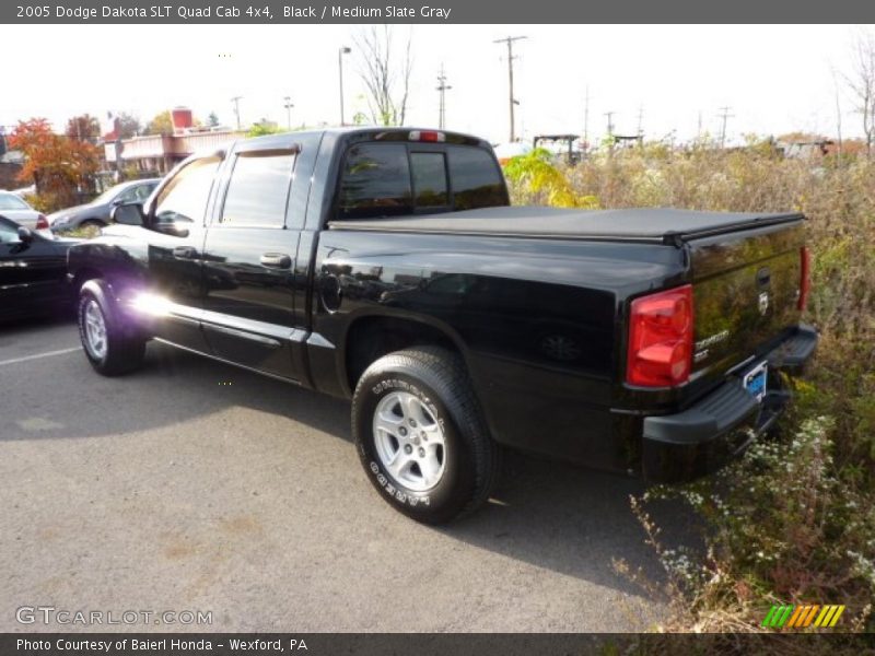 Black / Medium Slate Gray 2005 Dodge Dakota SLT Quad Cab 4x4