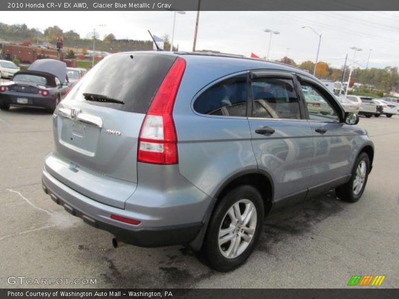Glacier Blue Metallic / Gray 2010 Honda CR-V EX AWD
