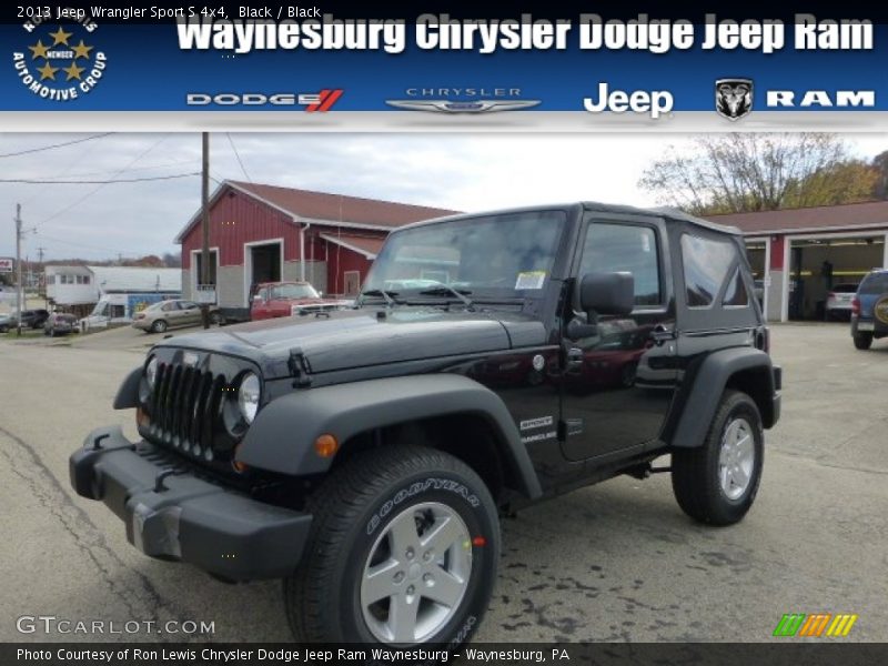 Black / Black 2013 Jeep Wrangler Sport S 4x4