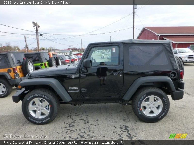 Black / Black 2013 Jeep Wrangler Sport S 4x4