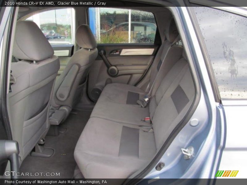 Glacier Blue Metallic / Gray 2010 Honda CR-V EX AWD