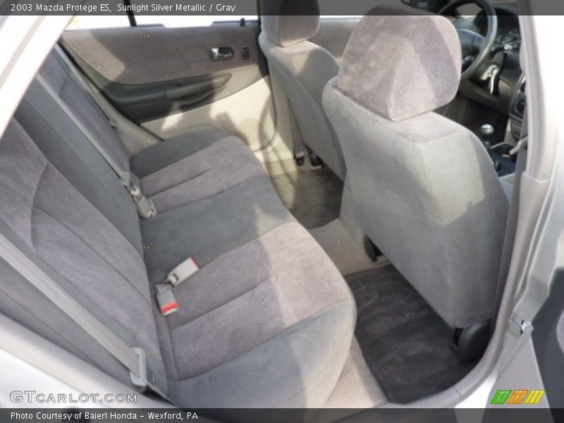 Sunlight Silver Metallic / Gray 2003 Mazda Protege ES