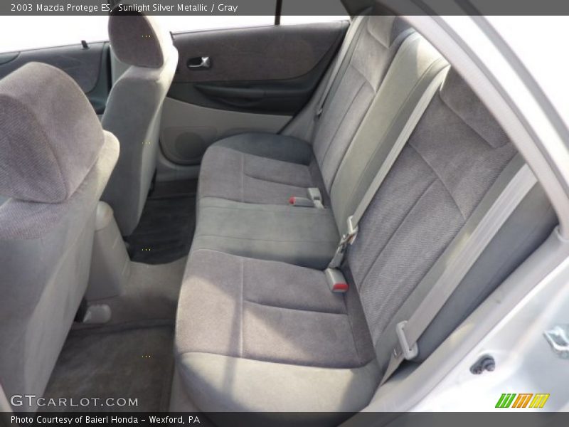 Sunlight Silver Metallic / Gray 2003 Mazda Protege ES