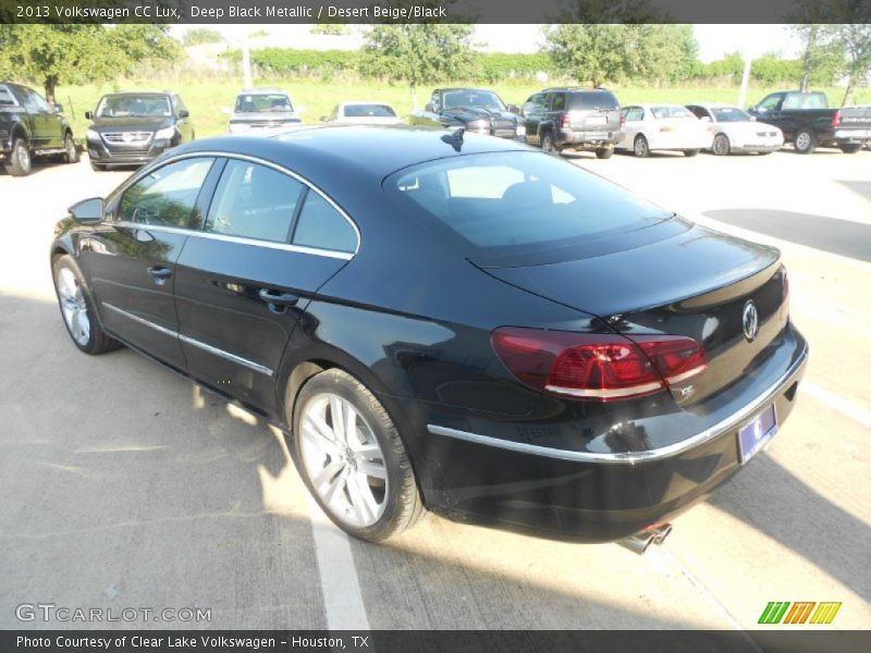 Deep Black Metallic / Desert Beige/Black 2013 Volkswagen CC Lux