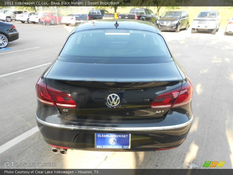 Deep Black Metallic / Desert Beige/Black 2013 Volkswagen CC Lux