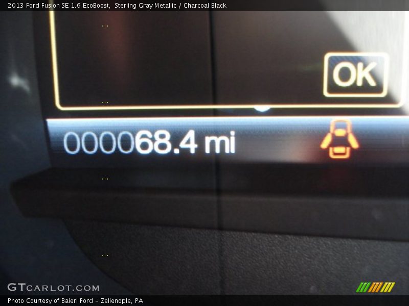 Sterling Gray Metallic / Charcoal Black 2013 Ford Fusion SE 1.6 EcoBoost